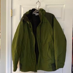 Columbia Interchange 3-in-1 jacket, Men’s Small, green